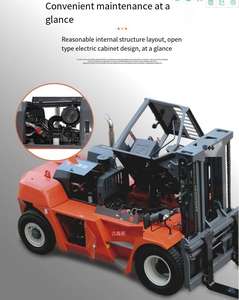 Заводской мощный дизельный вилочный погрузчик с японским двигателем, 10-30 тонн, вилка внутреннего сгорания - Product Image 6