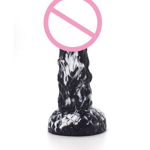 Dildo Erótico de Silicona Líquida Grande para Mujeres Adultas con Ventosa y Tapón Anal, Resistente al Agua - Product Image 4
