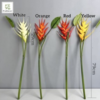 Fleurs artificielles de paradis artificiel de haute qualité de 79 cm, toucher réel, pour centres de table, décoration de maison et de mariage