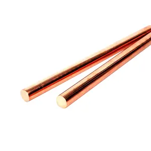 Copper Bar Price Per Kg 99.9 99.99 Earth Rod Pure Copper Ground