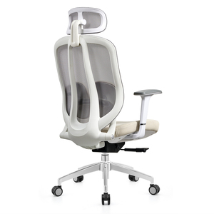 Silla de Oficina Ergonómica Moderna de Malla, Soporte Lumbar Autoajustable, Elevación a Gas Certificada Clase 3, Base Giratoria con Respaldo Abierto, Altura Ajustable - Product Image 4