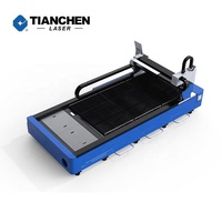 Machine de découpe laser à fibre CNC pour métaux 1000W avec commande Cypcut, servomoteur Yaskawa, refroidissement par eau, configuration 3 axes