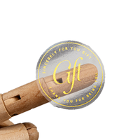 Impression d'autocollants personnalisés avec logo, autocollants transparents en feuille d'or imperméables, impression promotionnelle, fabricant d'autocollants transparents avec logo
