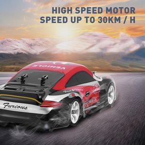 HOSHI <span class=keywords><strong>WLtoys</strong></span>-coche teledirigido <span class=keywords><strong>K969</strong></span> 1/28 2,4G 4WD 30 Km/h, juguete de alta velocidad con 4 canales, coche de carreras eléctrico de Control remoto - Product Image 5