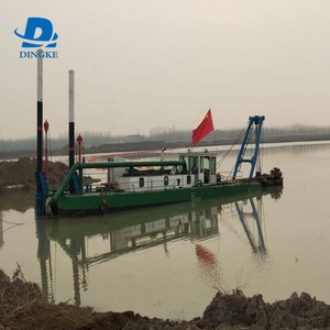 DINGKE CSD450 Alat Pengeruk Pasir, Penjualan Laris Penirisan Hidrolik Kapal Keruk Sungai Pasir Pengeruk Mengambang - Product Image 2