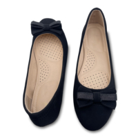 Fabricant Vente en Gros Chaussures Plates pour Femmes Noir Or et Argent Chaussures Plates Ballerines pour Femme Été Fabriquées à Shenzhen