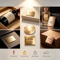 Étiquette métallique en laiton anti-ternissement personnalisée, gravable au laser, impression typographique, logo embossé moulé sous pression, avec trous pré-percés pour