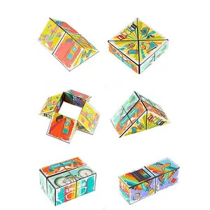 Neues benutzer definiertes Design muster Magic Square Kinder Erwachsene 3D Magic Cube Puzzle Stress Entlasten Sie Kinder Lernspiel zeug