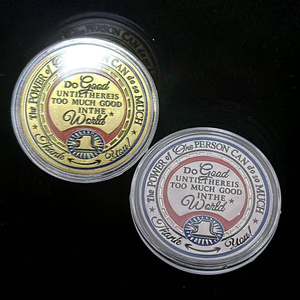 Token Ispirazionale di Gentilezza, Regalo Motivazionale per Volontari e Attivisti Comunitari |   Croce Premio della Gratitudine in Metallo Dipinto - Product Image 3