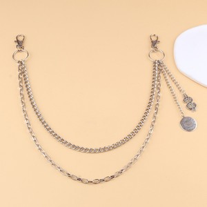 โซ่คาดเอวแฟชั่นพังก์เมทัล วงแหวนคู่ โลหะผสมสังกะสี สำหรับใส่ทุกวัน - Product Image 3