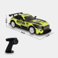 Voiture de drift RC HTL 2.4G à l'échelle 1:14 avec contrôle des lumières et réglage de la vitesse, jouet de course télécommandé haute vitesse pour enfants et adultes