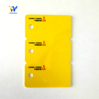 Carte de membre et de fidélité combinées en PVC étanche pour hôtel, avec code-barres et porte-clés