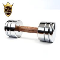 CHENGMO SPORTS Ensemble d'haltères réglables en fonte massif et acier pur avec poignée en bois pour exercices corporels complets, support d'haltères en bois