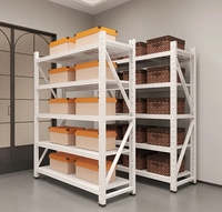 Étagères métalliques réglables à 5 niveaux pour garage, entrepôt, stockage, empilage de palettes