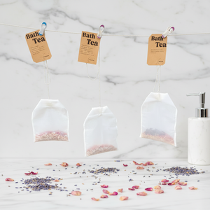 Sachets de thé de bain biologique relaxant à la rose, au citron et au romarin, avec des sels de bain, des sels de l'Himalaya et des sels <span class=keywords><strong>d</strong></span>'<span class=keywords><strong>Epsom</strong></span> pour les baignoires - Product Image 2