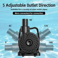 Pompe à Eau de Bassin AC Freesea Meilleure Vente Haut Débit 8000-22000L avec Direction de Sortie Réglable pour l'Aquaculture et l'Élevage de Poissons Koi