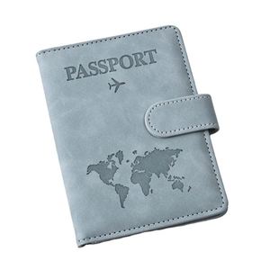 Thickened PU Leather <b>Passport</b> <b>Holder</b> Luggage Tag Set Waterproof Letter Pattern Custom Travel Accessory - Product Image 1