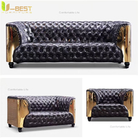 Canapé individuel UBA1001 Aviator Vintage Loft Industriel Rétro Cigar Lounge Personnalisation Pub Club Studio Meubles Canapé
