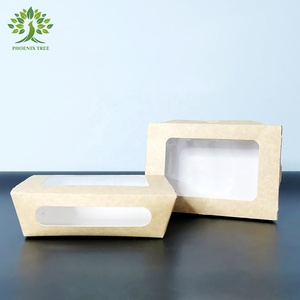 PTPACK Custom Design Logo Printed Takeout Paper Packaging Box For Hot Dog Burger Fried Chicken