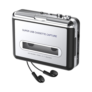 Reproductor de Casetes <span class=keywords><strong>Compacto</strong></span> Plateado, Reproductor MP3 Portátil, Grabador de Música <span class=keywords><strong>Digital</strong></span> Compatible, Auriculares, Entretenimiento para Viajes y Deportes - Product Image 1