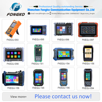 Testeur de fibre optique FONGKO Réflectomètre à domaine temporel 26/24dB Carte d'événements OPM LS VFL Lampe torche RJ45 Mini Pro Fibre optique OTDR