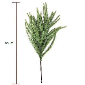 Guirlande de Noël artificielle Ruyin, aiguilles de pin Norfolk, vigne en caoutchouc souple, 30cm-100cm, décoration de couronne en plastique - Product Image 4