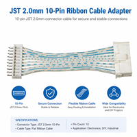 كابل طاقة JST 2-16 دبوس بمسافة 2.0 مم بين الدبابيس، محول أسلاك معزول بالـ PVC للاستخدام في الأجهزة المنزلية والآلات، متاح بنظام ODM/OEM