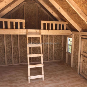Casa <span class=keywords><strong>de</strong></span> Juegos <span class=keywords><strong>de</strong></span> <span class=keywords><strong>Madera</strong></span> para Exteriores KANGYA H023, Moderna Casa <span class=keywords><strong>de</strong></span> Juegos Infantil con Capacidad para 5 Personas - Product Image 4