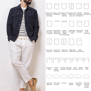 OEM personalizado estilo italiano <span class=keywords><strong>camisas</strong></span> de los hombres al por mayor de negocios Casual fiesta de lino ropa de trabajo chaqueta de comercio exterior <span class=keywords><strong>camisas</strong></span> - Product Image 3