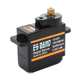 Servomoteur numérique <span class=keywords><strong>mini</strong></span> haute vitesse EMAX ES08MD II 12g avec engrenages métalliques pour course FPV - Product Image 6