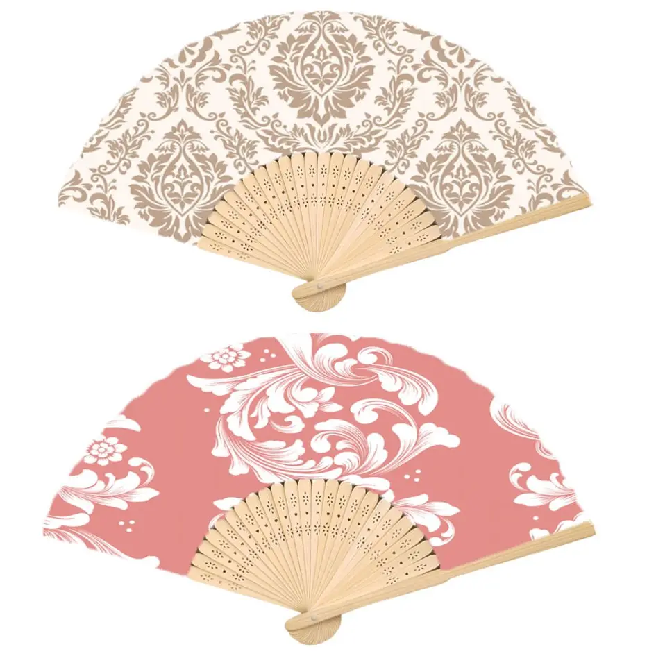 Groothandel Bamboe Fan Aanpassen Kleine Custom Folding Hand Fan Chinese Japanse Vintage Bamboe Zijde Bamboe Fans Handheld