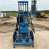 Mini-foreuse portable pour puits d'eau, moteur électrique, profondeur de forage 120m, trépan 150mm, machine de forage domestique
