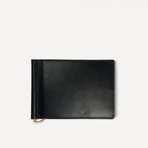 กระเป๋าสตางค์หนังแบบพับสองตอนสำหรับผู้ชาย พร้อมที่หนีบเงิน ขายส่ง - Product Image 1
