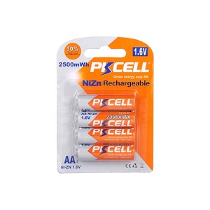Batterie rechargeable Ni-Zn <span class=keywords><strong>de</strong></span> la taille AA 2500mwh 1.6v <span class=keywords><strong>de</strong></span> PKCELL utilisée pour l'appareil photo numérique - Product Image 2