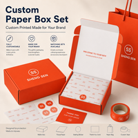 Ensemble de boîtes d'emballage cadeau personnalisées avec doublure en carton ondulé écologique, carton ondulé, bon prix, boîte d'emballage pour vêtements