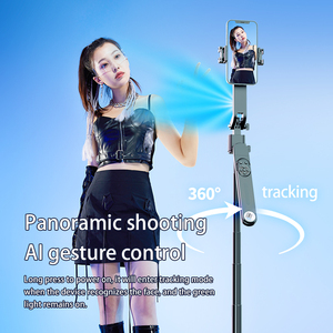 Rotatif Selfie Stick Lumière Caméra Téléphone Photographie Tête Stand Suivi Du Visage Télécommande Tré<span class=keywords><strong>pied</strong></span> Stand <span class=keywords><strong>pour</strong></span> <span class=keywords><strong>iPhone</strong></span> Sony - Product Image 5