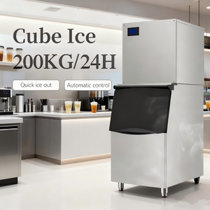 Máquina de Hielo Silenciosa de 200 kg, Funcionamiento Suave y Compacta, Perfecta para Oficina y Clínica - Product Image 1