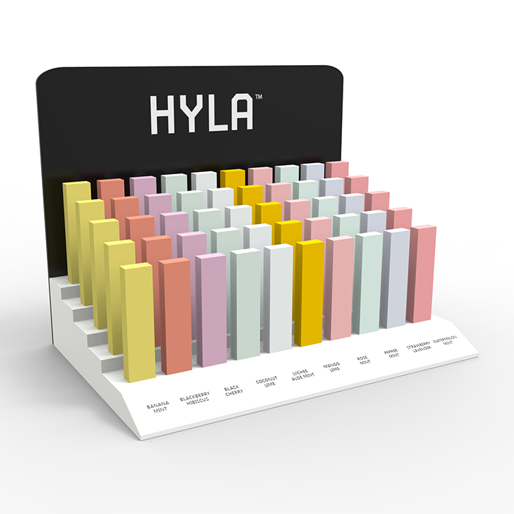 Hot Selling Acrylic Countertop Nail Polish & Cosmetic Display Stand with Custom Logo Easy Assembly Carton Packed for Stores