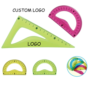 Regla de medición de oficina escolar personalizada flexible suave transparente de PVC - Product Image 3