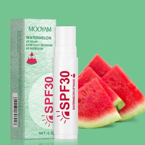 <span class=keywords><strong>Baume</strong></span> à lèvres melon d'eau utilisation jour et <span class=keywords><strong>nuit</strong></span> 30SPF marque privée hydratant lissant MOOYAM banane pêche pastèque 3 Types <span class=keywords><strong>baume</strong></span> à lèvres - Product Image 1