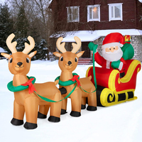 Décoration de Noël gonflable sur le thème de Noël personnalisée de 5 à 12 pieds, Père Noël, arbre, bonhomme de neige, Navidad, fournitures de décoration de vacances