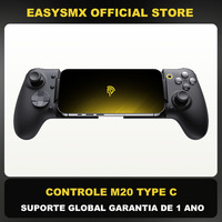 Manette de jeu mobile EasySMX M20 USB-C, manette télescopique avec joysticks à effet Hall pour téléphones et tablettes Android et iOS