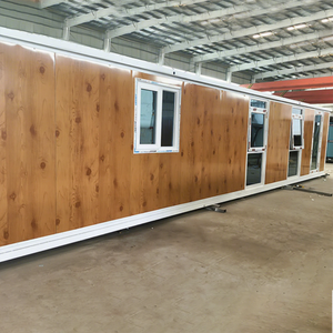 Casa Contenedor Modular de Lujo Portátil Prefabricada Plegable de 20ft 40ft Expandible con Diseño Contemporáneo de Acero Galvanizado para 2-3 Personas - Product Image 1