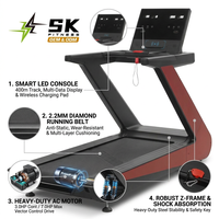 Tapis roulant commercial robuste SK-TX1 avec inclinaison motorisée pour les acheteurs de centres de fitness et d'entraînement cardio en salle de sport