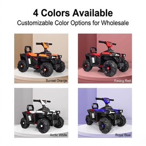 Vehículo Eléctrico ATV Quad de 6V para Niños con Luces y Música, Motocicleta de Juguete con Batería de Una Sola Potencia para Niños Pequeños - Product Image 3