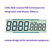 Unionleds Metallrahmen LCM IPS LCD Panel Modul Hohe Helligkeit (1920x720 -20C +80C) Outdoor Industrieautomation Kraftstoff