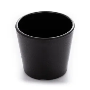 도매 3.1 인치 새로운 매트 블랙 chequer 패턴 멜라민 레스토랑 음료 컵