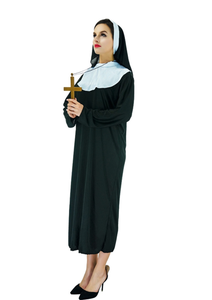 Costumi da Suora per Travestimento Luolan per Feste in Maschera di Pasqua, Cosplay, Spettacoli Teatrali, Fantasia Europea e Americana, <span class=keywords><strong>Film</strong></span> e Serie TV - Product Image 6