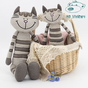 Peluche <span class=keywords><strong>MR</strong></span> ViviCare a forma di gatto in cotone, morbido e piccolo, adorabile accessorio per foto, regalo di compleanno - Product Image 1