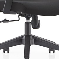 Chaise de bureau ergonomique pivotante réglable en hauteur avec dossier en maille et coussin épais pour la maison/le bureau, garantie de 3 ans
